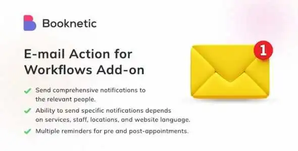 Email action for Booknetic workflows
