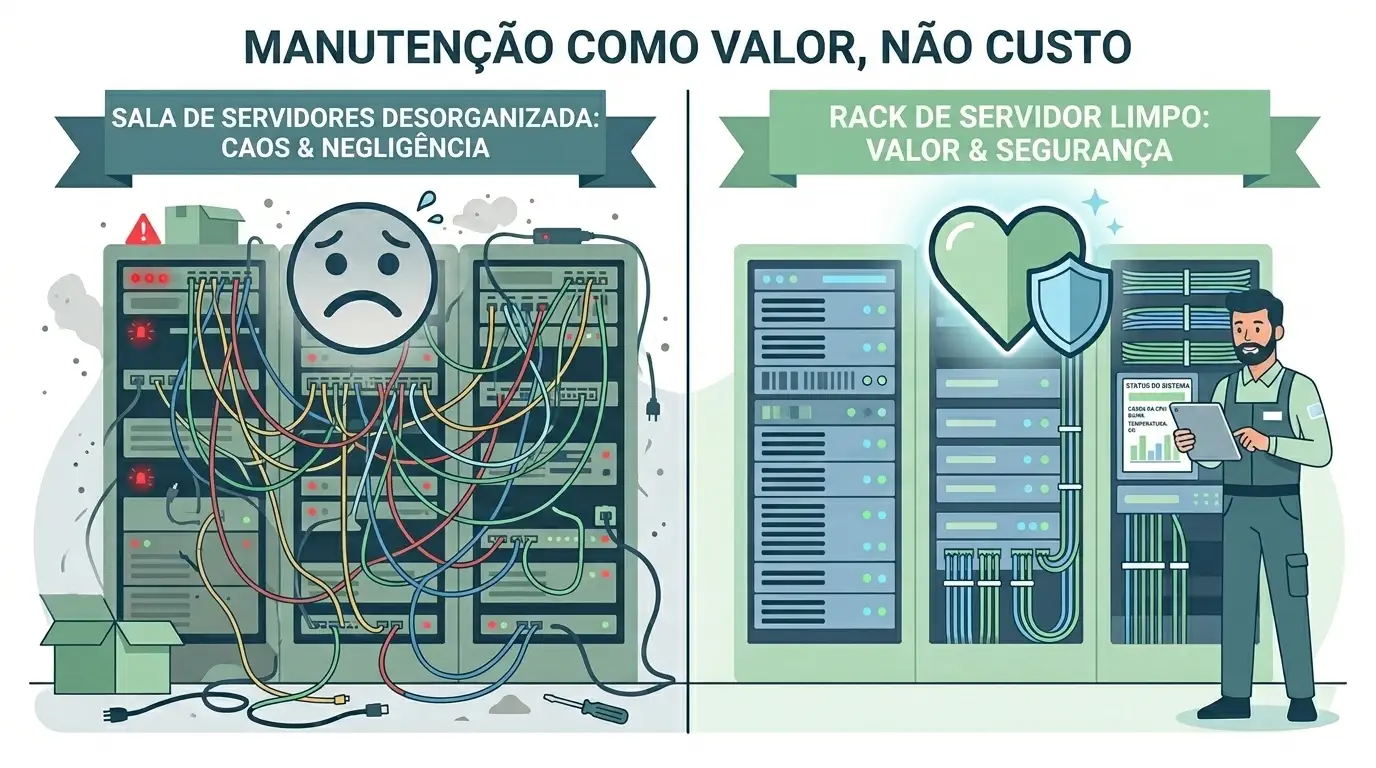 Manutenção profissional garante continuidade